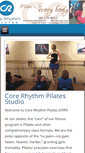 Mobile Screenshot of corerhythmpilatesstudio.com